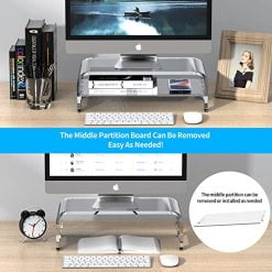 حامل شاشة أكريليك، مقاس 30*76 سم ، مع وحدة تخزين... 10 حامل شاشة أكريليك