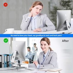 حامل شاشة أكريليك، مقاس 30*76 سم ، مع وحدة تخزين... 8 حامل شاشة أكريليك