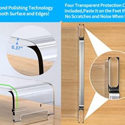 حامل شاشة أكريليك، مقاس 30*76 سم ، مع وحدة تخزين... 9 حامل شاشة أكريليك