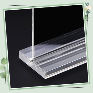 حامل لافتات اكريليك، شفاف، للطاوله المكتب والمتاجر والمطاعم (2مقاس) 14 حامل لافتات اكريليك