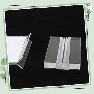 حامل لافتات اكريليك، شفاف، للطاوله المكتب والمتاجر والمطاعم (2مقاس) 12 حامل لافتات اكريليك