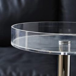 صينية أكريليك شفافة ، صينية تزيين من طبقتين 9 صينية أكريليك شفافة