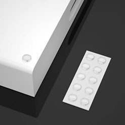 صينية تقديم اكريليك، مقاس20×20سم،(اللون- ابيض) 8 أقدام مضادة للانزلاق تأتي مع وسادات مطاطية مضادة للانزلاق كملحق في العبوة. يمكنك اختيار DIY لوضع