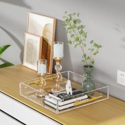 صينية تقديم اكريليك شفافة