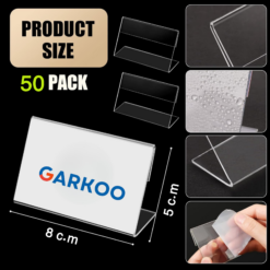 حامل عرض اللافتات، لسطح المكتب والعمل، 5*8 سم 13 حامل لافتات أكريليك