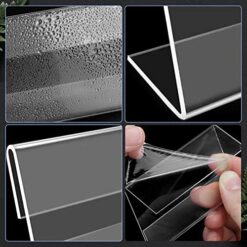 حامل عرض اللافتات، لسطح المكتب والعمل، 5*8 سم 9 حامل لافتات أكريليك