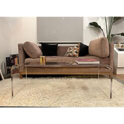 طاولة قهوة أكريليك Lucite 44 × 16 بوصة × 16 بوصة عالية × 3 / 4 "سميكة 13 طاولة قهوة أكريليك