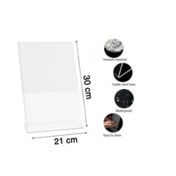 حامل لافتات أكريليك، مقاس(30x21)سم 8 حامل لافتات أكريليك