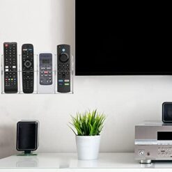 hblife acrylic remote holder organizer clear tv remote control holder wall 4 حامل ريموت اكليرك، حامل اقلام اكليريك