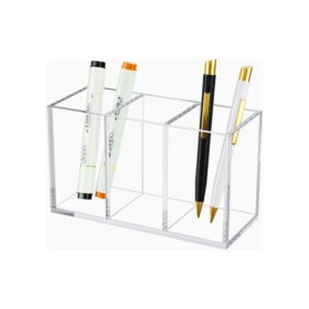 حامل ملحقات مكتب، منظم تخزين فرش المكياج 18 حامل أقلام رصاص