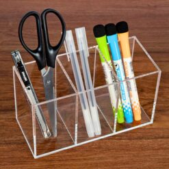 حامل ملحقات مكتب، منظم تخزين فرش المكياج 9 حامل أقلام متعدد الوظائف