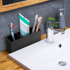 حامل ملحقات مكتب، منظم تخزين فرش المكياج 21 19 حامل ملحقات مكتب، منظم تخزين فرش المكياج