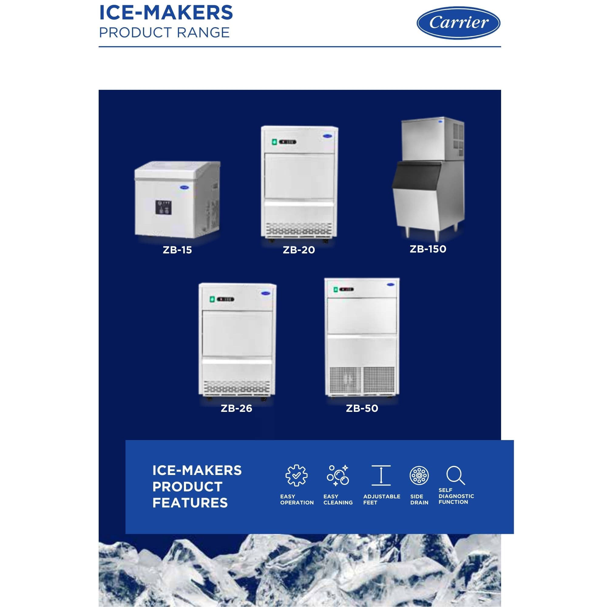 ماكينة صنع الثلج التجارية ستانلس ستيل إنتاج سريع | Ice Maker احترافية 1 Ice Maker